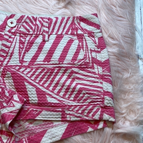 Lilly Pulitzer The Walsh Shorts in Pink Yacht Sea Geometric sz 2 - Picture 5 of 11